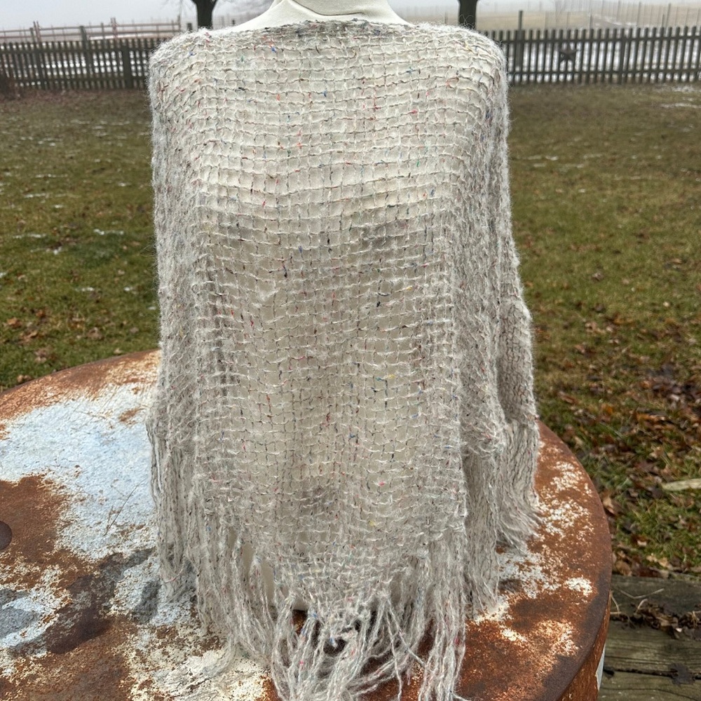 HANDMADE ONE-OF-A-KIND Alpaca Poncho/Wrap